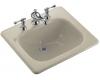 Kohler Tahoe K-2895-8-G9 Sandbar Self-Rimming Lavatory with 8" Centers