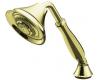 Kohler Forte K-368-AF Vibrant French Gold Deck- or Bath-Mount Handshower Holder with Hoses