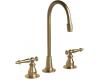 Kohler Antique K-118-4-BV Vibrant Brushed Bronze Entertainment Sink Faucet with Lever Handles