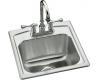 Kohler Toccata K-3349-2 Self-Rimming Entertainment Sink with Two-Hole Faucet Punching