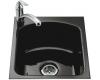Kohler Napa K-5848L-1-58 Thunder Grey Tile-In Entertainment Sink with Single-Hole Faucet Drilling at Left