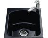Kohler Napa K-5848R-1-52 Navy Tile-In Entertainment Sink with Single-Hole Faucet Drilling at Right