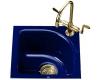 Kohler Sorbet K-5902-1-30 Iron Cobalt Tile-In Entertainment Sink with Single-Hole Faucet Drilling