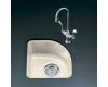 Kohler Sorbet K-5902-1U-47 Almond Undercounter Entertainment Sink with Single-Hole Faucet Drilling