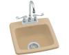 Kohler Gimlet K-6015-1-33 Mexican Sand Self-Rimming Entertainment Sink with Single-Hole Faucet Drilling