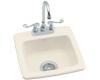 Kohler Gimlet K-6015-1-47 Almond Self-Rimming Entertainment Sink with Single-Hole Faucet Drilling