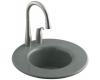 Kohler Cordial K-6490-1-KE Vapour Orange Cast Iron Entertainment Sink with Single Faucet Hole Drilling