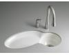 Kohler Fete K-6494-0 White Self-Rimming/Undercounter Entertainment Sink