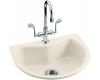 Kohler Entertainer K-6558-1-47 Almond Self-Rimming Entertainment Sink with Single-Hole Faucet Drilling