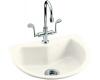 Kohler Entertainer K-6558-1-FE Frost Self-Rimming Entertainment Sink with Single-Hole Faucet Drilling