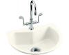 Kohler Entertainer K-6558-1-KA Black 'n Tan Self-Rimming Entertainment Sink with Single-Hole Faucet Drilling