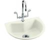 Kohler Entertainer K-6558-1-NG Tea Green Self-Rimming Entertainment Sink with Single-Hole Faucet Drilling