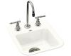 Kohler Aperitif K-6560-2-0 White Self-Rimming Entertainment Sink with Two-Hole Faucet Drilling for 4" Center Faucets