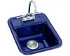 Kohler Aperitif K-6560-2-30 Iron Cobalt Self-Rimming Entertainment Sink with Two-Hole Faucet Drilling for 4" Center Faucets