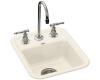 Kohler Aperitif K-6560-2-47 Almond Self-Rimming Entertainment Sink with Two-Hole Faucet Drilling for 4" Center Faucets