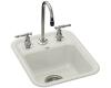 Kohler Aperitif K-6560-2-95 Ice Grey Self-Rimming Entertainment Sink with Two-Hole Faucet Drilling for 4" Center Faucets