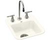 Kohler Aperitif K-6560-2-96 Biscuit Self-Rimming Entertainment Sink with Two-Hole Faucet Drilling for 4" Center Faucets