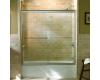 Kohler Fluence K-702202-G54-ABV Anodized Brushed Bronze Frameless Bypass Bath Door with Falling Lines Glass