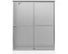 Kohler Fluence K-702204-G53-MX Matte Nickel 1/4" Thick Glass Bypass Bath Shower Door with Rhapsody Glass