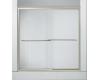 Kohler Fluence K-702204-G54-SHP Bright Polished Silver Frameless Bypass Bath Shower Door with Falling Lines Glass