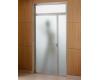 Kohler Purist K-702222-D4-SS Satin Silver Steam Shower Door with In-Line Panel and Opaque Glass