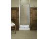 Kohler Fluence K-702400-G54-ABV Anodized Brushed Bronze Frameless Pivot Shower Door with Falling Lines Glass