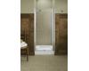 Kohler Fluence K-702400-G54-MX Matte Nickel Frameless Pivot Shower Door with Falling Lines Glass