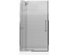 Kohler Purist K-705703-L-SHP Bright Polished Silver Heavy Glass Pivot Shower Door