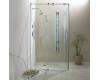 Kohler Minima K-705790-L-SHP Bright Polished Silver Left-Hand Frameless Corner Rectangle Enclosure