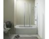 Kohler Minima K-705793-L-SHP Bright Polished Silver Right-Hand Triple-Panel Bath Screen