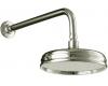 Kohler K-10122-SN Polished Nickel Rain Showerhead with Traditional Design