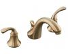 Kohler Forte K-10272-4-BV Brushed Bronze 8-16" Widespread Bath Faucet with Lever Handles