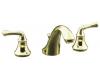Kohler Forte K-10272-4A-AF Brushed Nickel/Polished Brass 8-16" Widespread Bath Faucet with Lever Handles