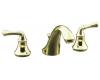 Kohler Forte K-10272-4A-AF Brushed Nickel/Polished Brass 8-16" Widespread Bath Faucet with Lever Handles