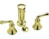 Kohler Forte K-10279-4A-AF French Gold Bidet Faucet with Lever Handles