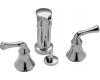 Kohler Forte K-10279-4A-CP Polished Chrome Bidet Faucet with Lever Handles