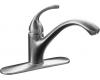 Kohler K-10411-G Forte Brushed Chrome Lever Handle Faucet