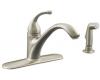 Kohler K-10412-BN Forte Vibrant Brushed Nickel Lever Handle Faucet