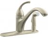 Kohler K-10413-BN Forte Vibrant Brushed Nickel Lever Handle Faucet