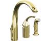 Kohler K-10430-PB Forte Vibrant Polished Brass Remote Lever Handle Faucet