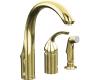 Kohler K-10430-PB Forte Vibrant Polished Brass Remote Lever Handle Faucet