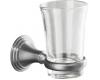 Kohler Devonshire K-10561-G Brushed Chrome Tumbler and Toothbrush Holder