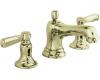 Kohler Bancroft K-10577-4-AF French Gold 8-16" Widespread Bath Faucet with Lever Handles