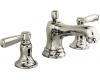 Kohler Bancroft K-10577-4-SN Polished Nickel 8-16" Widespread Bath Faucet with Lever Handles