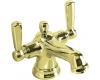 Kohler Bancroft K-10579-4-AF French Gold Monoblock Centerset Bath Faucet with Lever Handles
