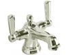 Kohler Bancroft K-10579-4-SN Polished Nickel Monoblock Centerset Bath Faucet with Lever Handles