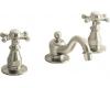 Kohler Antique K-108-3-BN Brushed Nickel 8-16" Widespread Six-Prong Handle Bath Faucet with Pop-Up