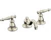 Kohler Antique K-108-4-BN Brushed Nickel 8-16" Widespread Lever Handle Bath Faucet with Pop-Up