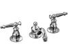 Kohler Antique K-108-4-CP Polished Chrome 8-16" Widespread Lever Handle Bath Faucet with Pop-Up