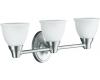 Kohler Forte K-11367-G Brushed Chrome Triple Wall Sconce